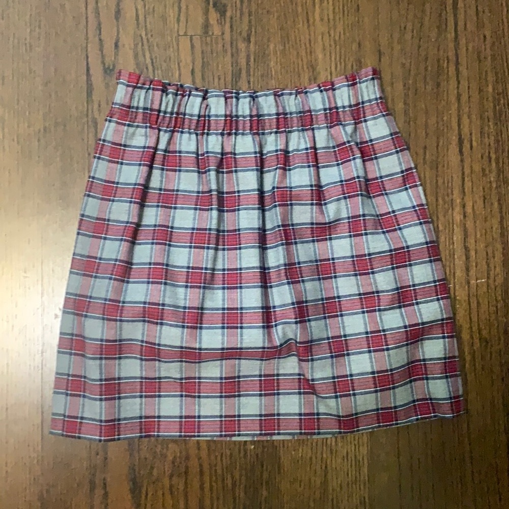 Jcrew plaid mini skirt